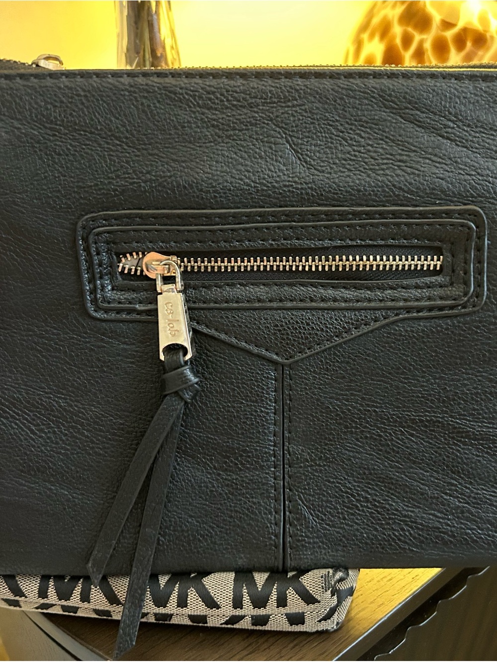 Black clutch.